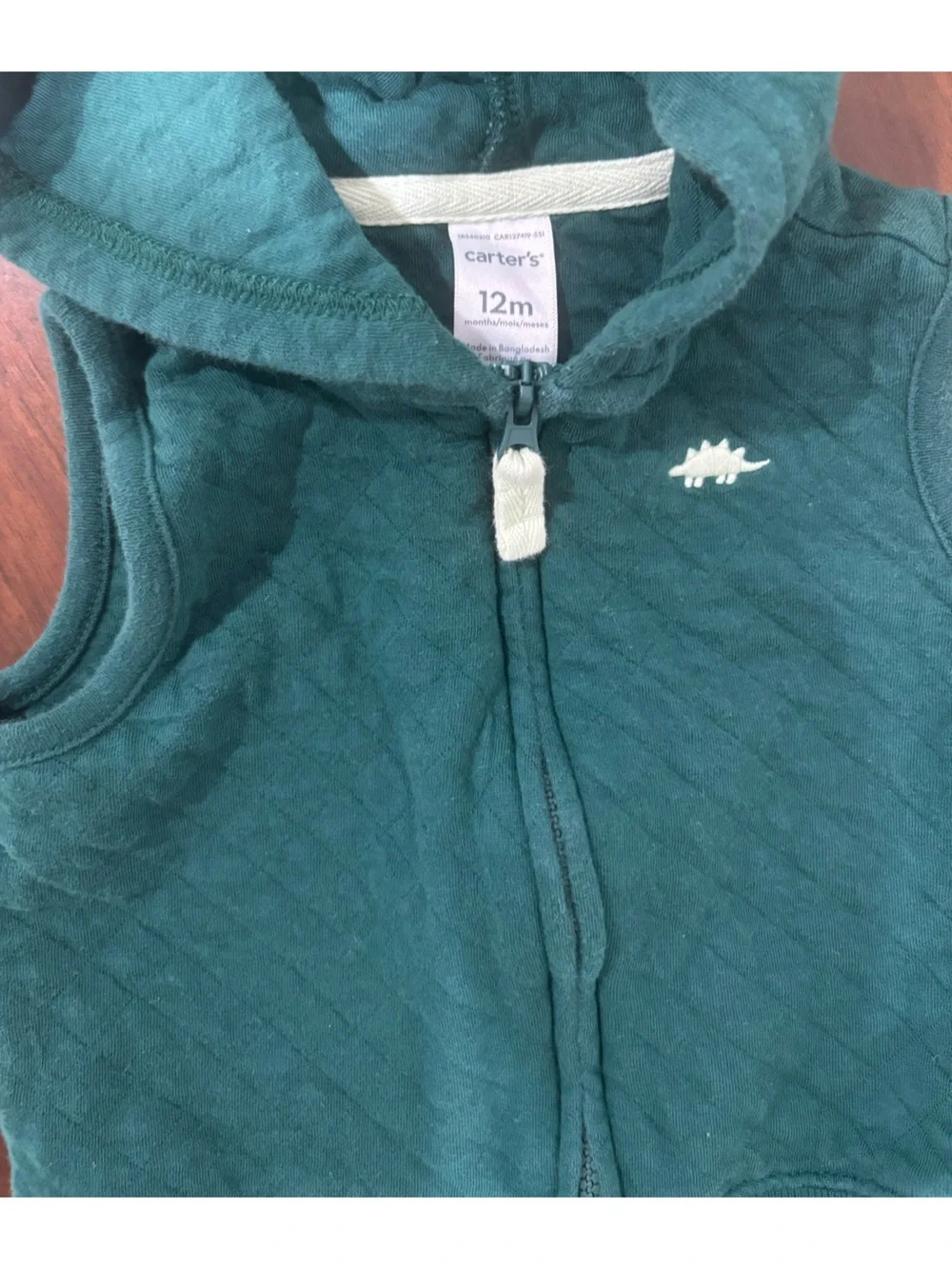 Baby Boys Quilted Dinosaur Little Vest & Pants, 2 Piece